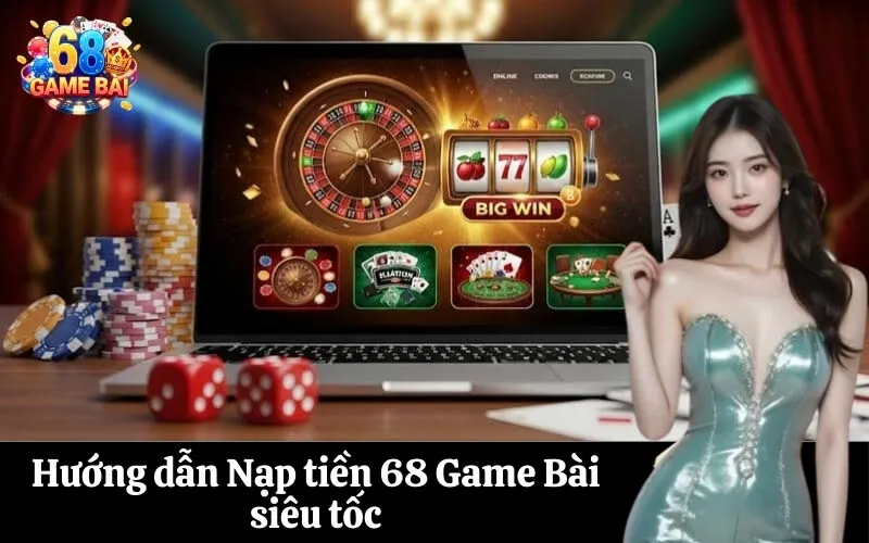 Hướng dẫn Nạp tiền 68 Game Bài siêu tốc