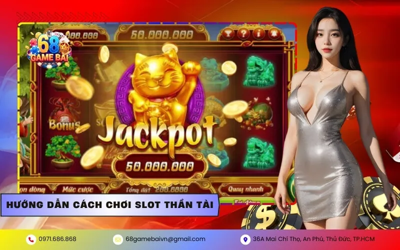 Hướng dẫn cách chơi Slot Thần Tài tại 68 Game Bài